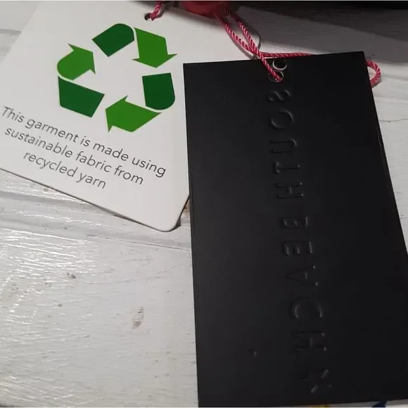 South beach mix and match knot bandeau bikini top size 4 small black - Picture 5 of 5